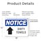Signmission Dirty Towels (Up Arrow), 18 in W x Rectangle, Plastic OS-2PACK-NS-P-1218-L-11045 - alternate 6